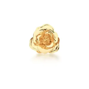 Broche Flor Liso Pérola Shell