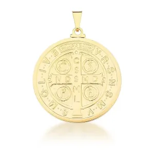 Pingente Medalha De São Bento Grande