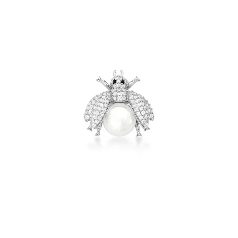 Broche Abelha com Pérola Shell