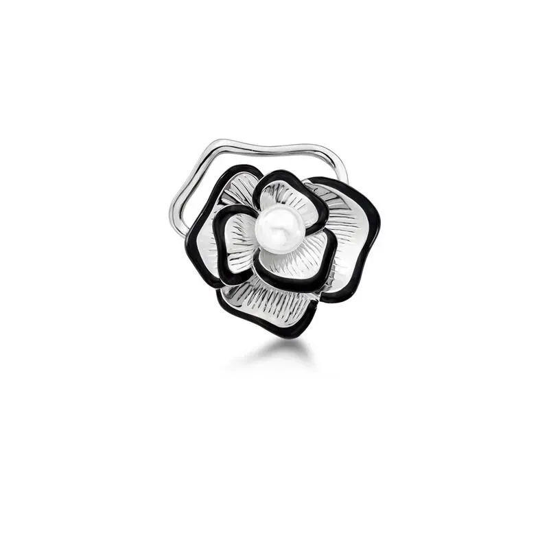Broche Flor Perola Shell