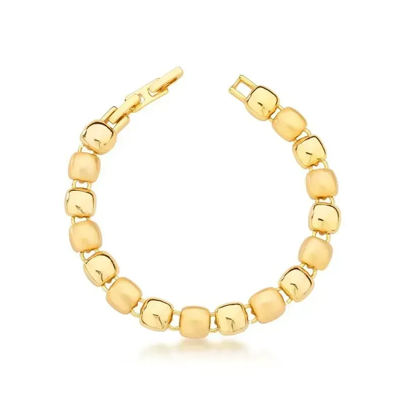 Pulseira Quadrado Intercalado Acetinado