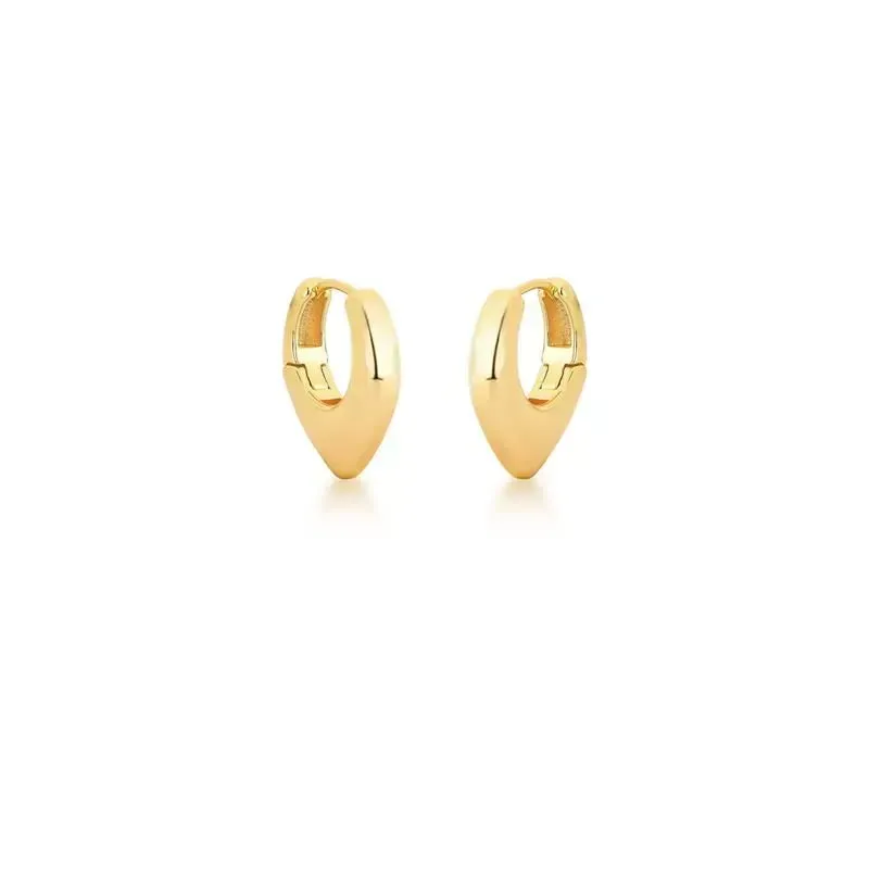 Argola Lisa em Gota Arredondada com Pontinha