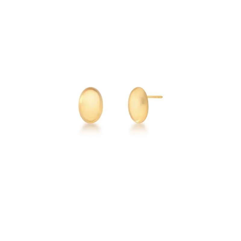 BRINCO PEQUENO OVAL LISO ACETINADO