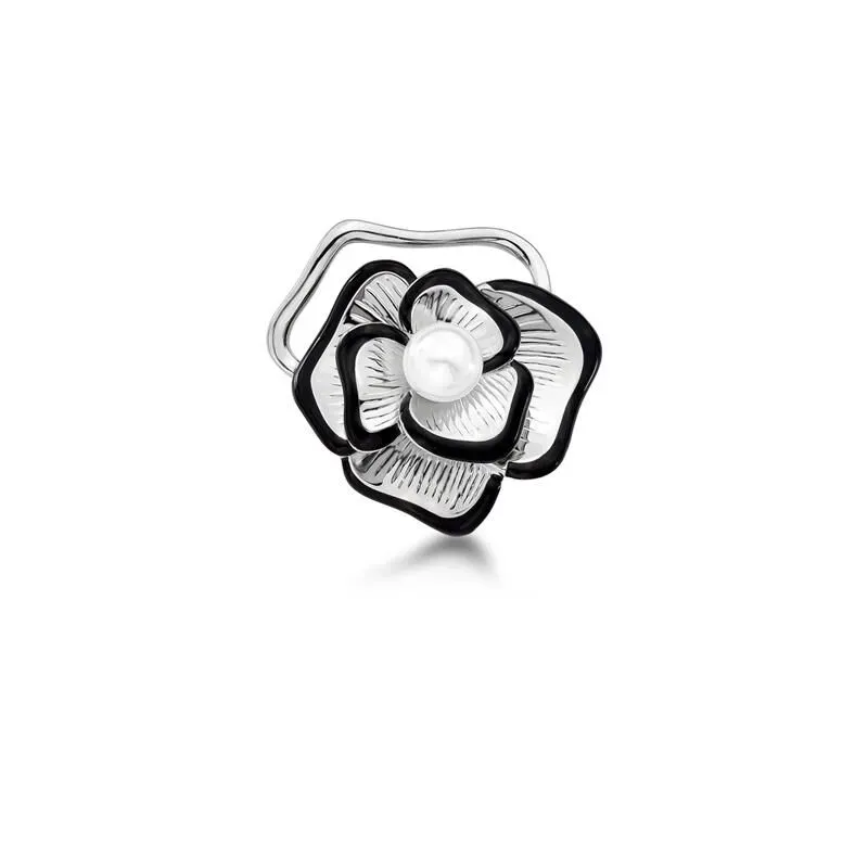 Broche Flor Perola Shell