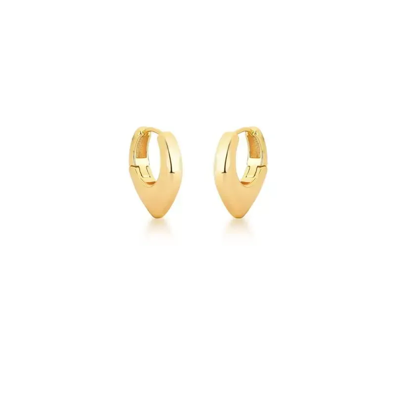 Argola Lisa em Gota Arredondada com Pontinha