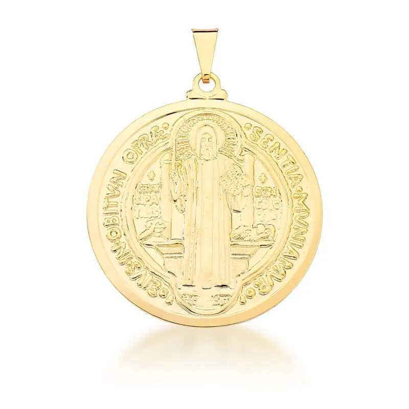 Pingente Medalha De São Bento Grande